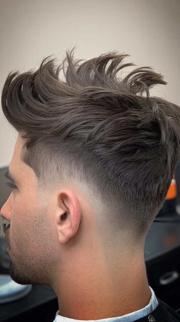 Choppy Pompadour Fade