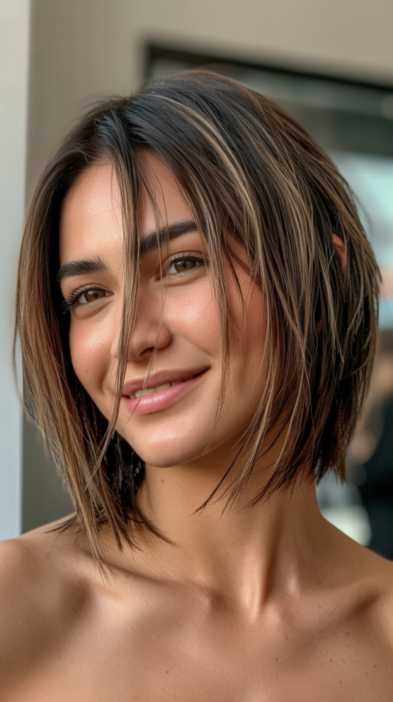 Choppy Bob with Razored Layers