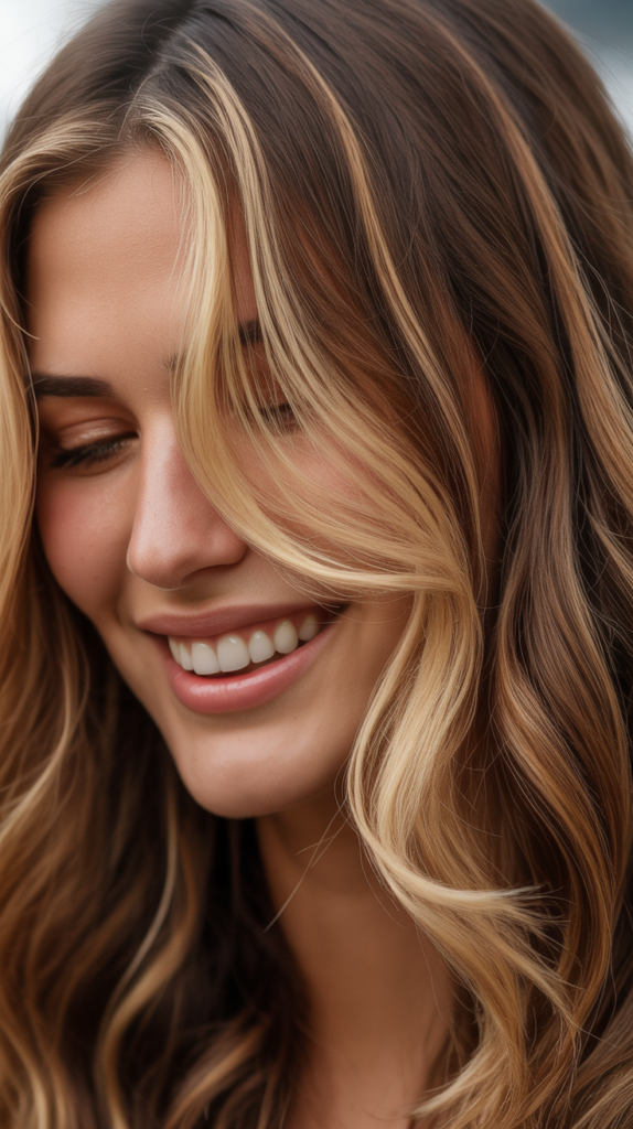 Customized Blonde Highlights Based on Face Shape