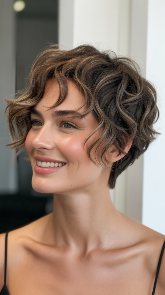 Wavy Mixie Cut