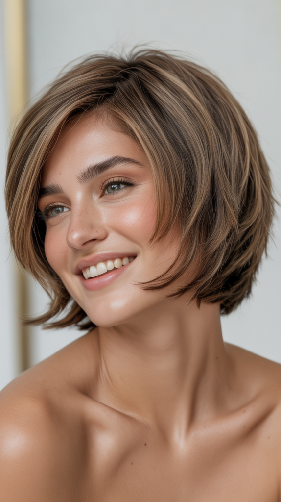 Choppy Bob with Face-Framing Layers