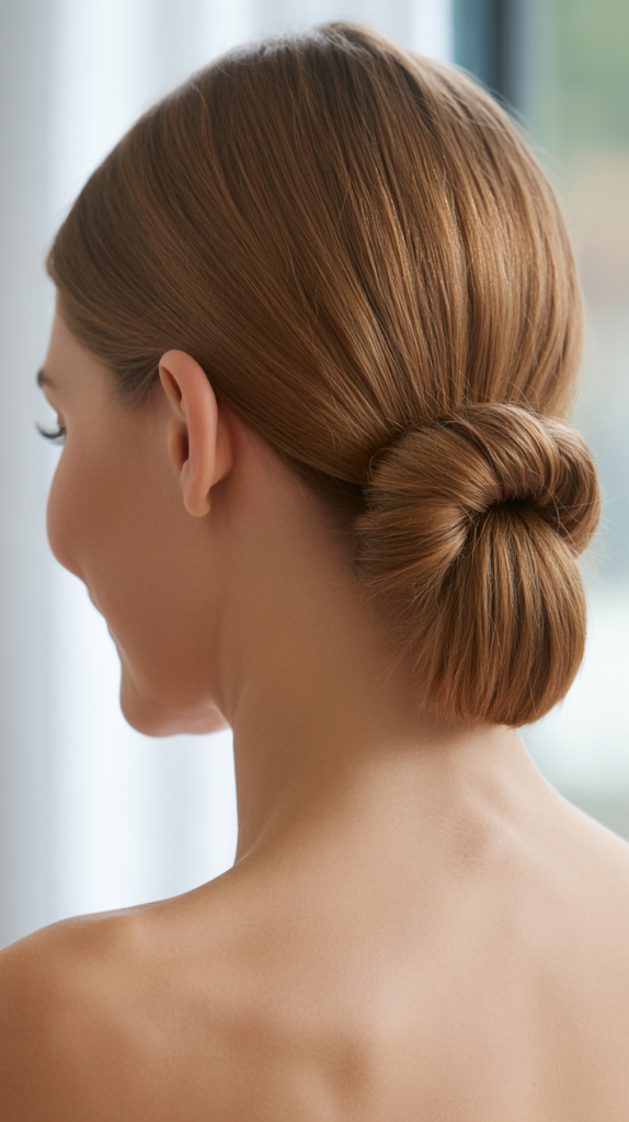 Wrapped Low Ponytail Bun