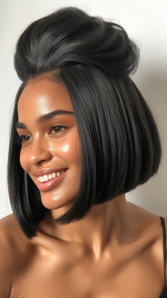 Voluminous Crown Bob