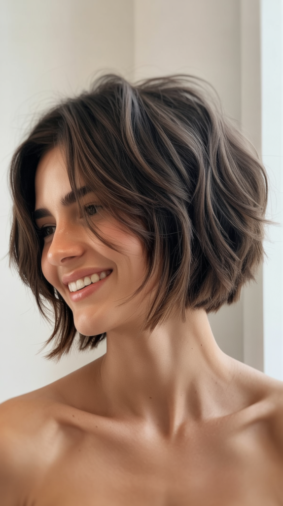 Choppy Bob with Undercut