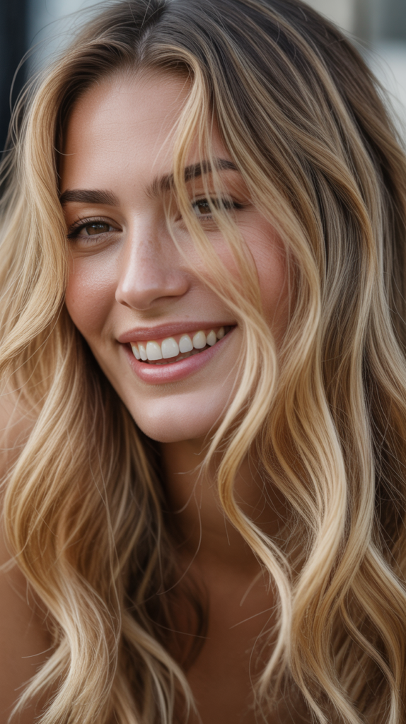 Buttery Face-Framing Highlights