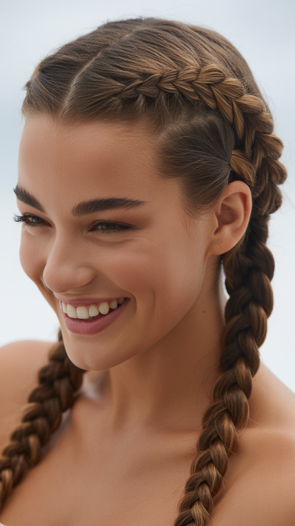 Side Braided Pigtails