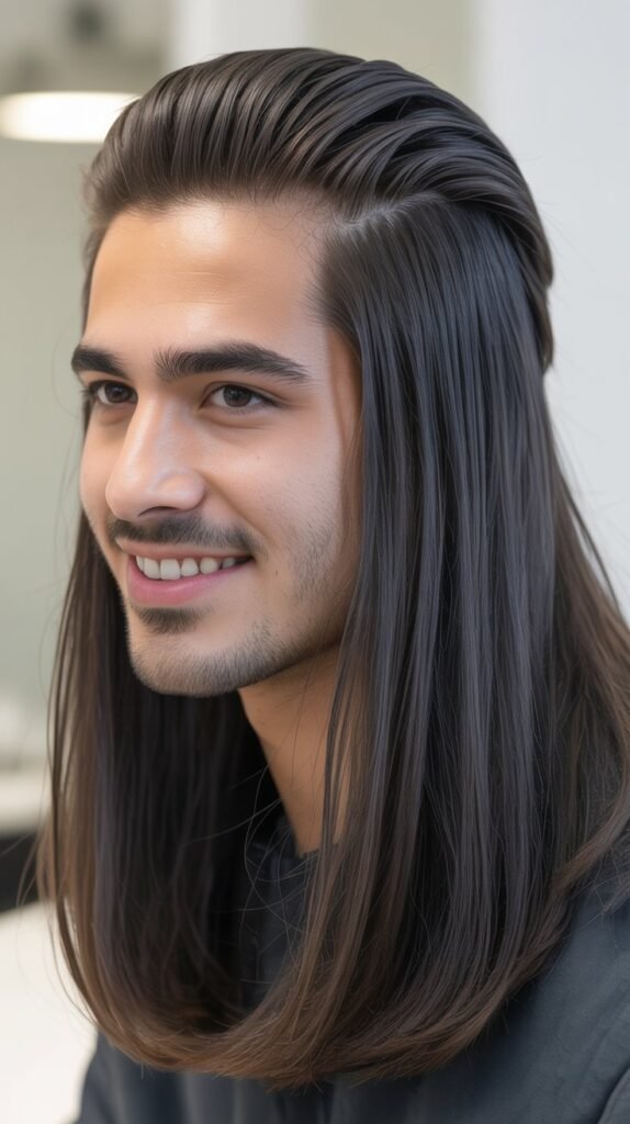 Long Straight Center Part with Volume