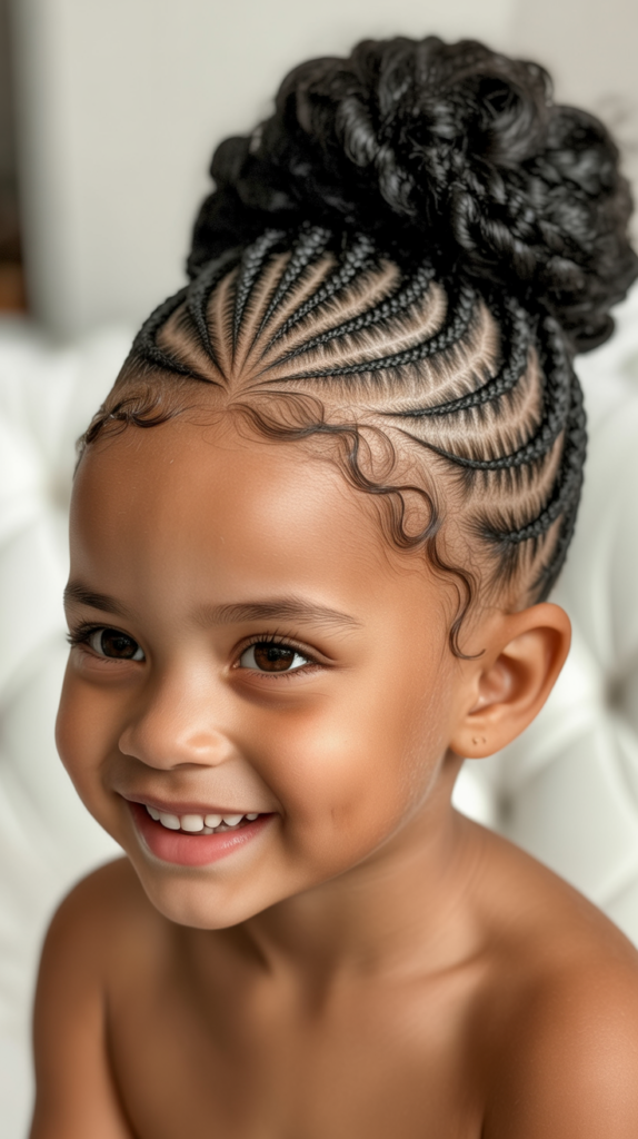 Cornrow Updo