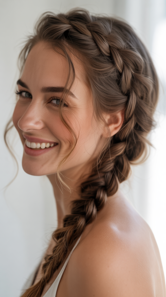 Side Braid with Face-Framing Pieces