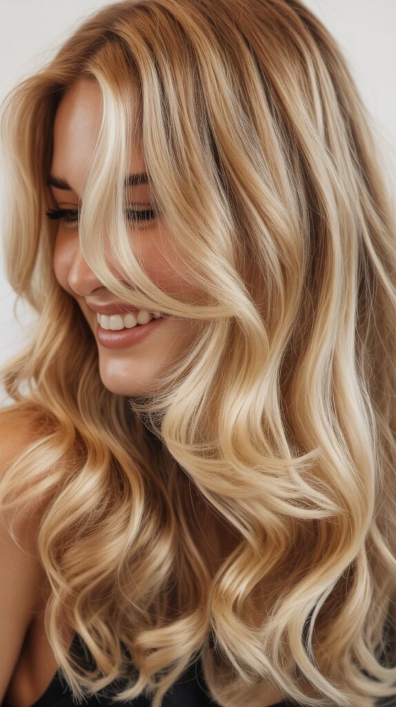 Blonde Highlights with Extensions