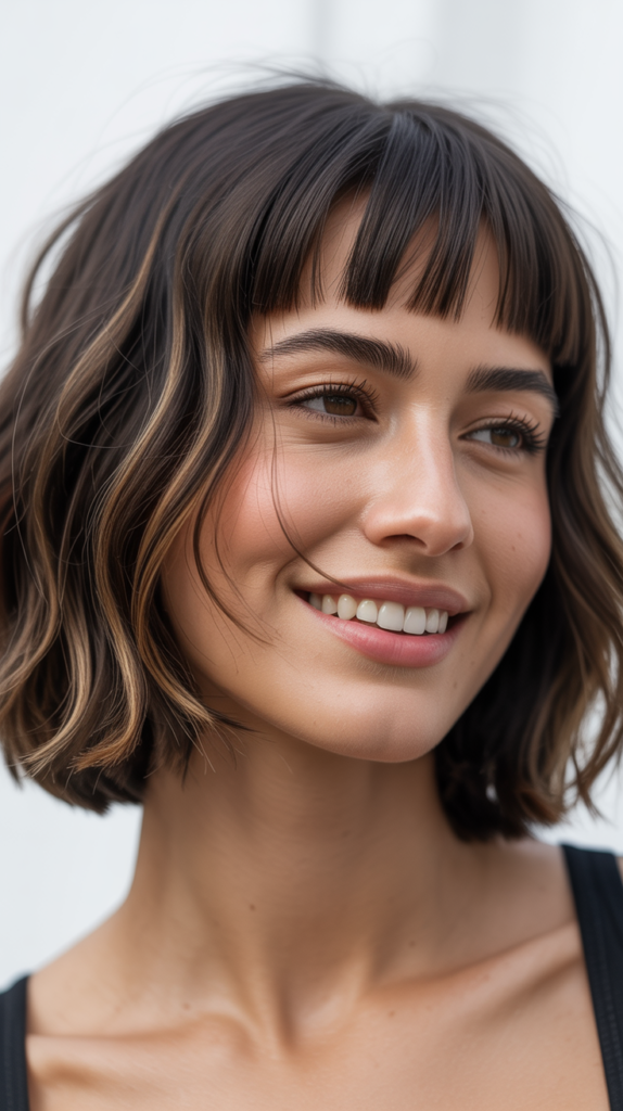 Choppy Bob with Micro Bangs