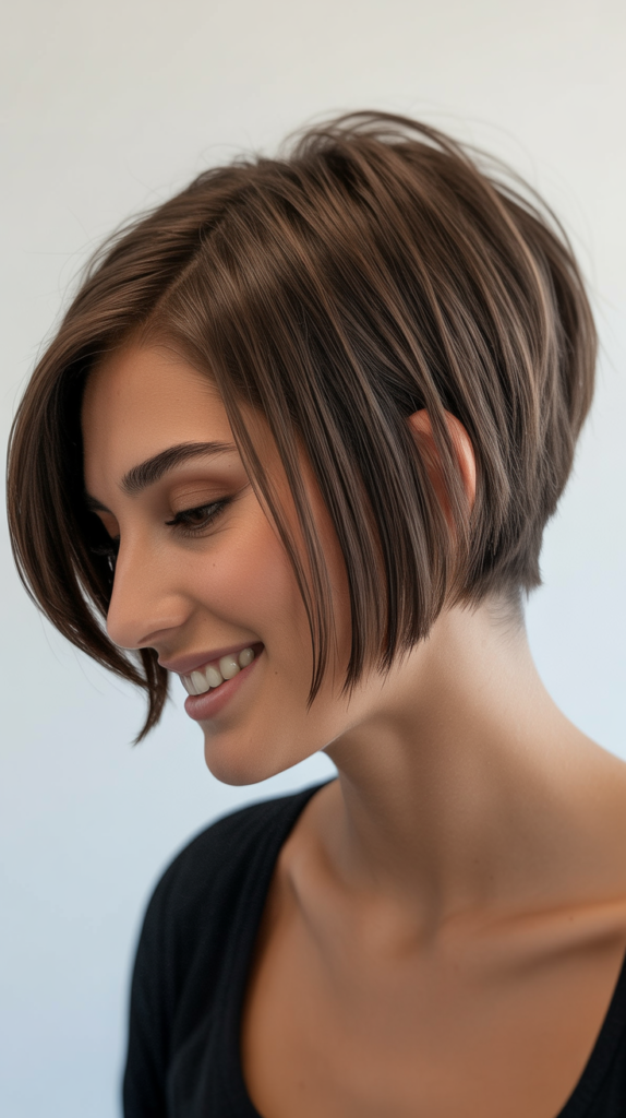 Stacked Bob for Fine Hair