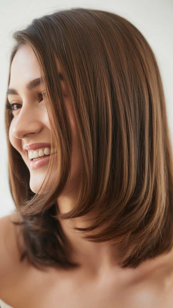 Textured Ends with Straight Hair