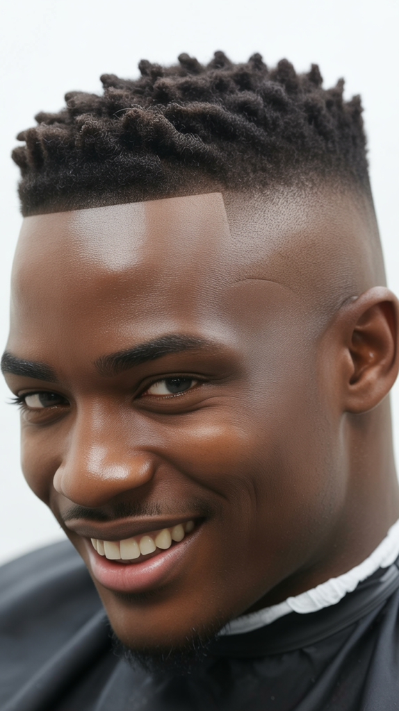 Low Taper Fade with Faux Hawk