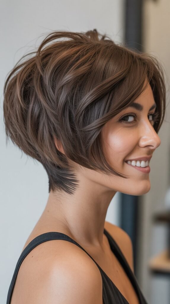 Choppy Bob with Nape Undercut