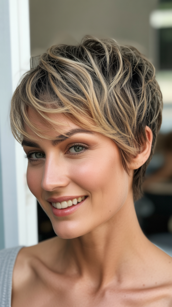 Messy Pixie with Lived-In Color