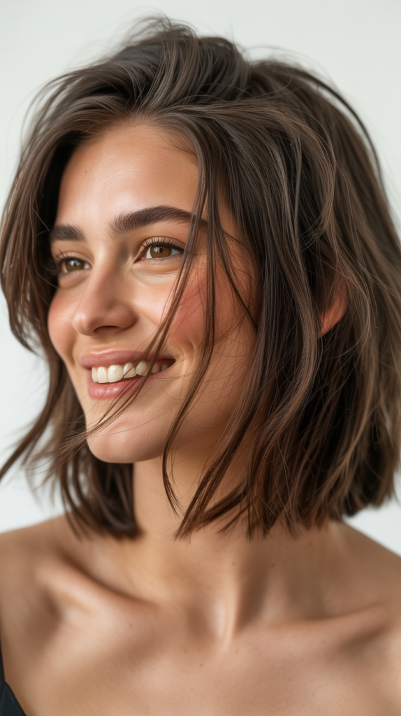  Choppy Bob with Volume at Crown