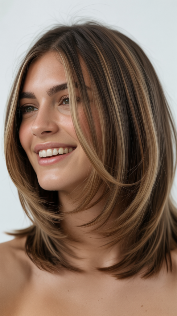 Layered Lob (Long Bob) Transition