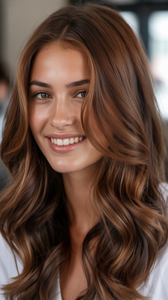 Chestnut Highlights with Mahogany Lowlights