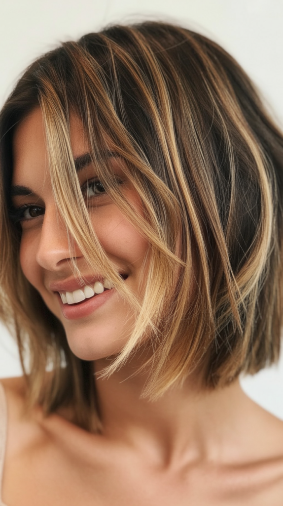 Choppy Bob with Painted Balayage