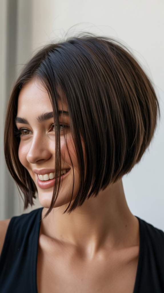 Sleek Choppy Bob