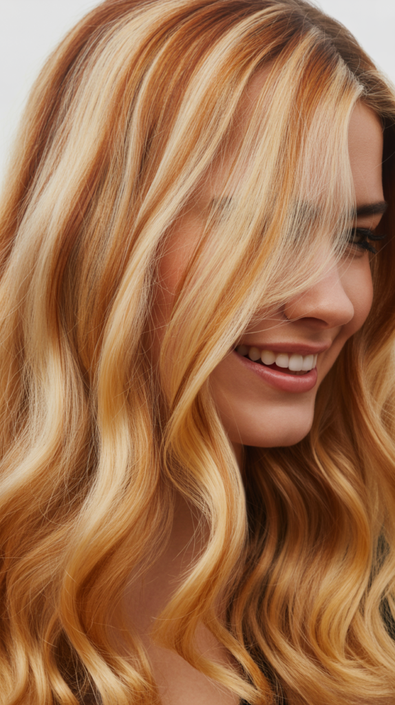 Caramel Blonde Highlights