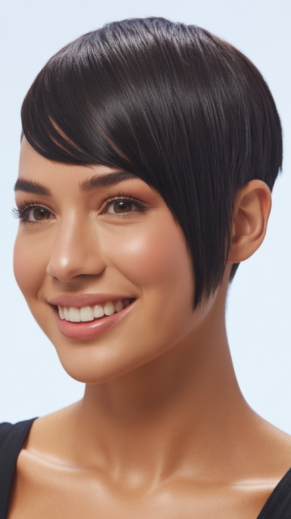 Long Pixie with Sweeping Bangs