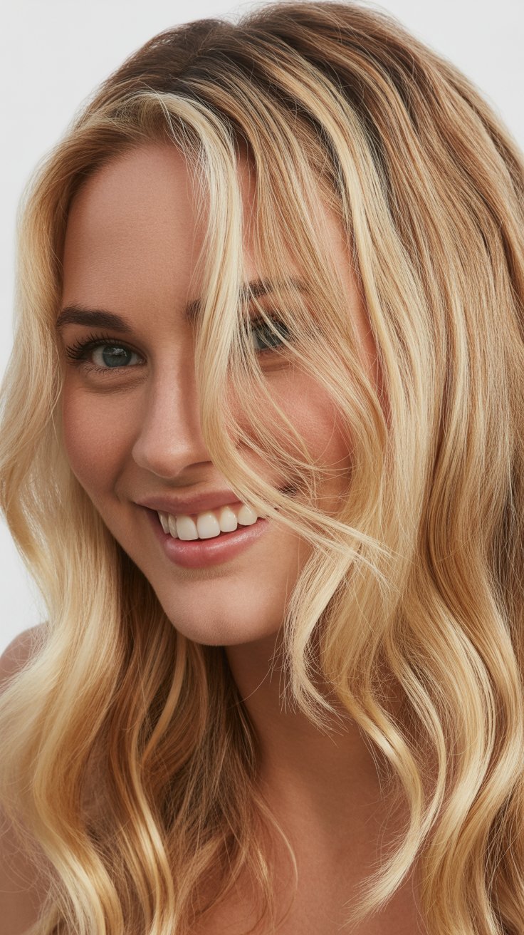 Fresh Blonde Hair Highlights on Blonde Hair Look