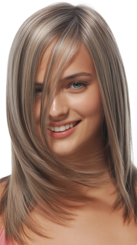 Straight Hair with Asymmetrical Cut