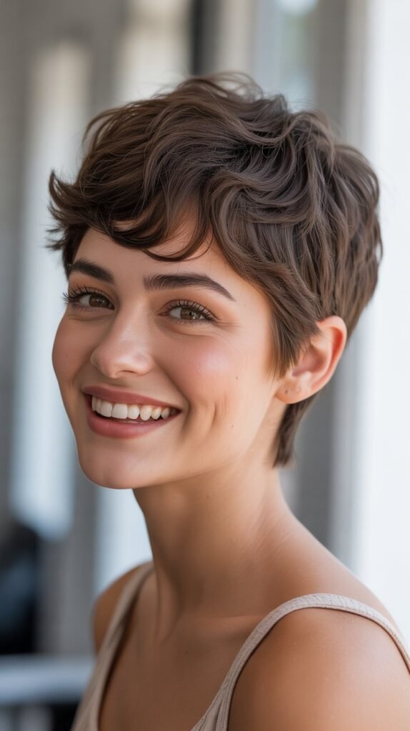 Pixie Cut with Texture Spray