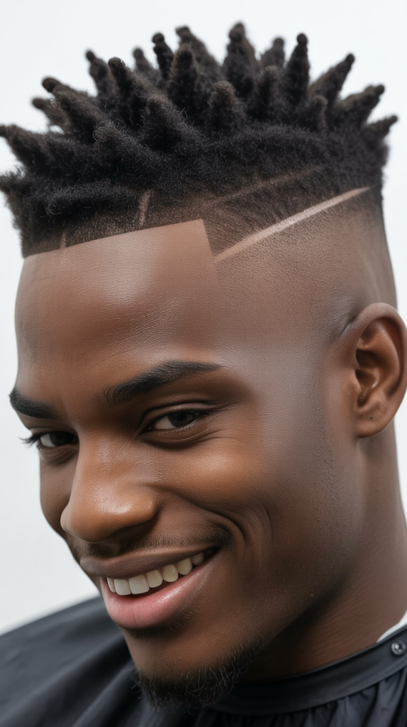 Low Taper Fade with Mohawk Style