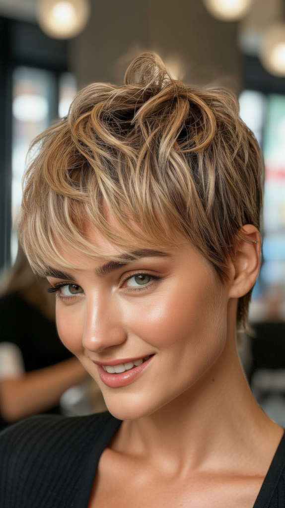 Messy Pixie with Micro Bangs
