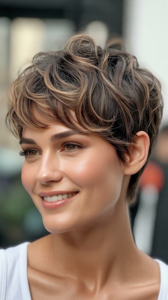 Messy Pixie with Piecey Texture