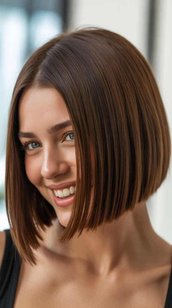 Straight Ear-Length Bob