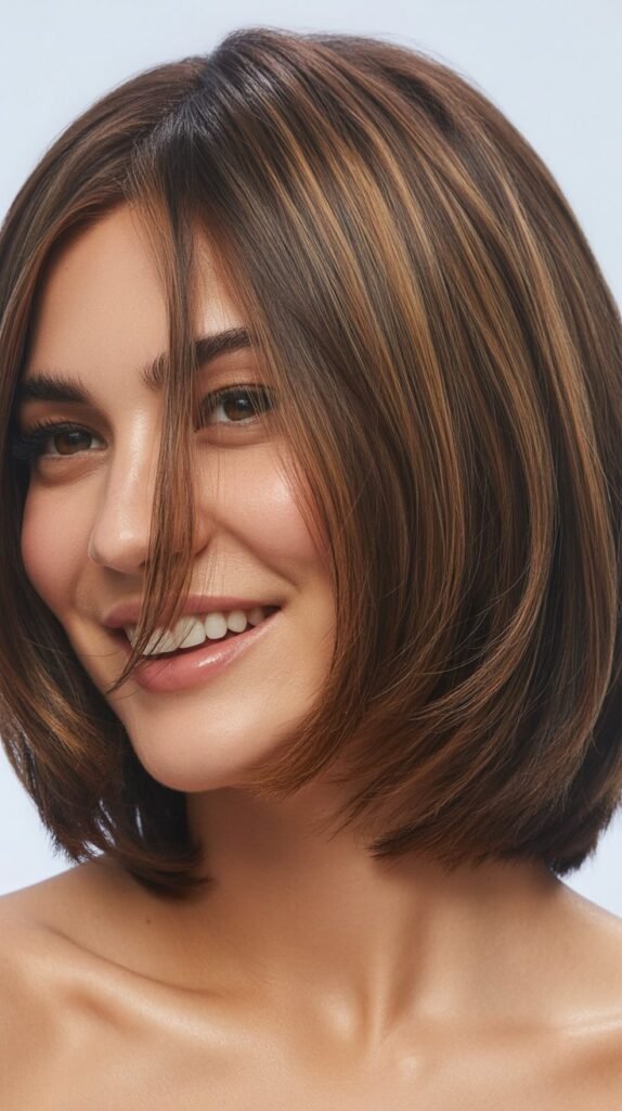 Sleek Choppy Bob with Smooth Finish