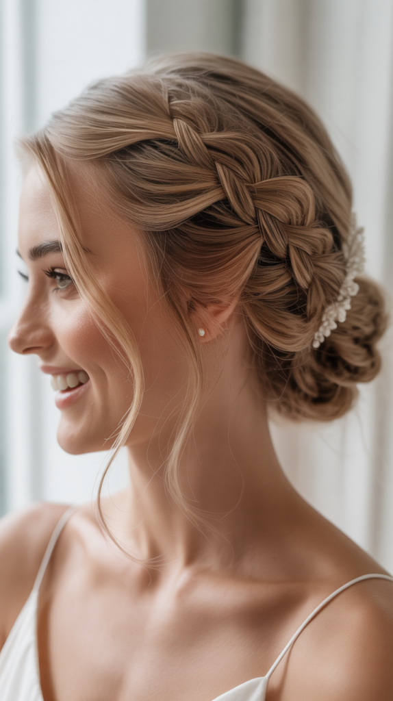 Micro Braid Accent Updo
