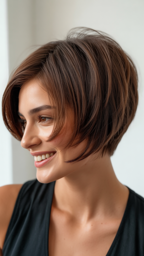 Voluminous Stacked Bob