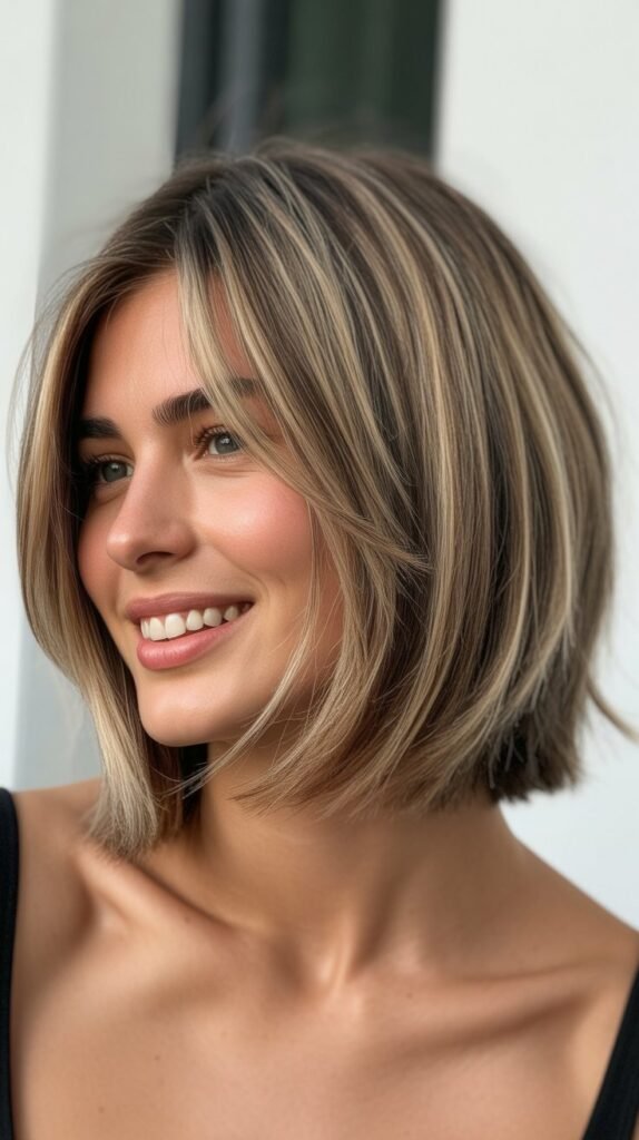 Choppy Bob with Babylights