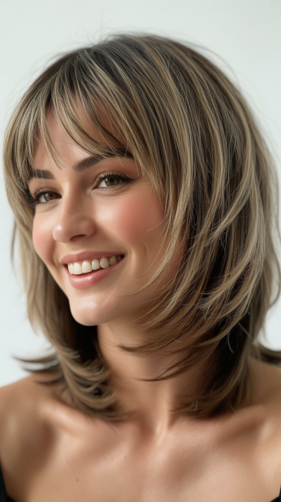 Choppy Bob with Curtain Bangs