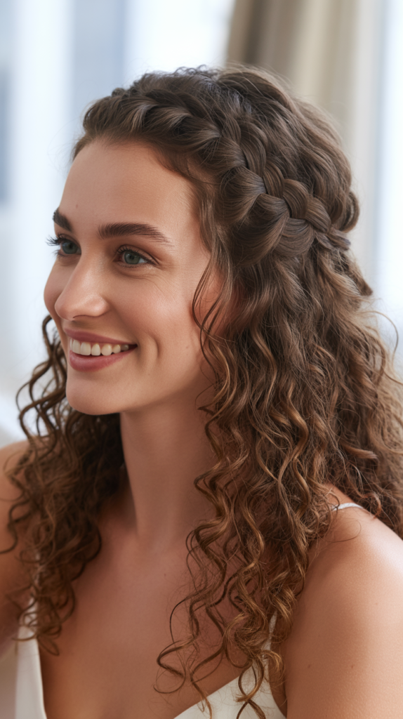 Fishtail Braid Half Up