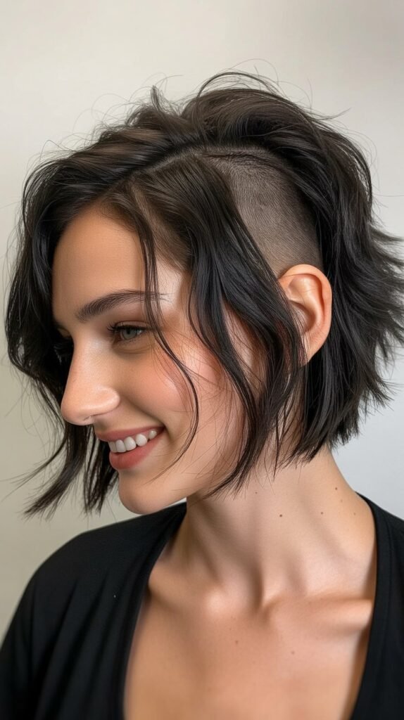Choppy Bob with Undercut