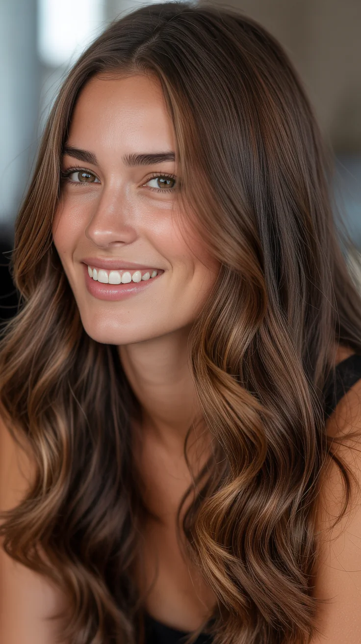 Stunning Brunette with Highlights and Lowlights Ideas