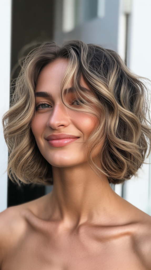 Wavy Bob with Beach Texture