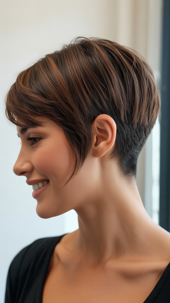 Stacked Bob with Nape Undercut