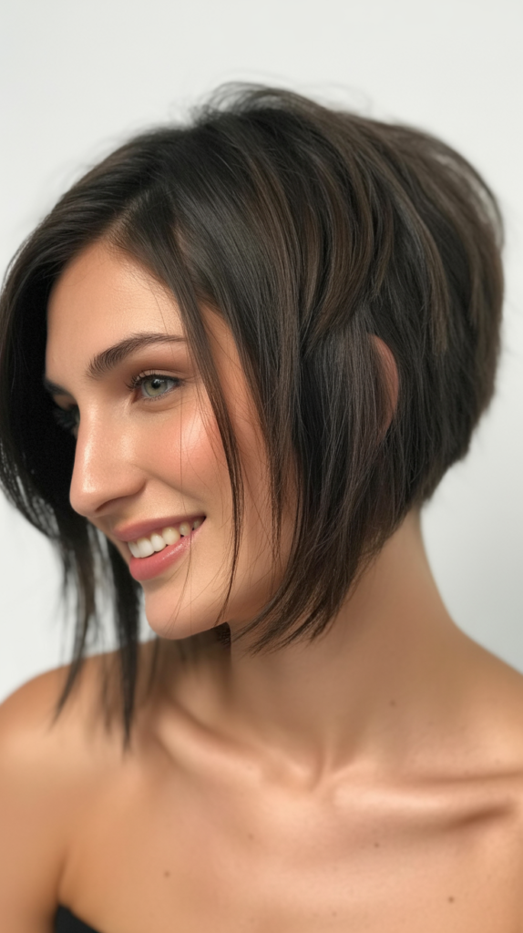 Edgy Choppy Bob with Undercut