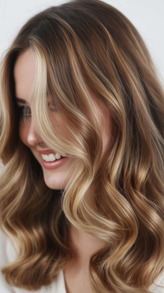 Soft Bronde Waves for Texture