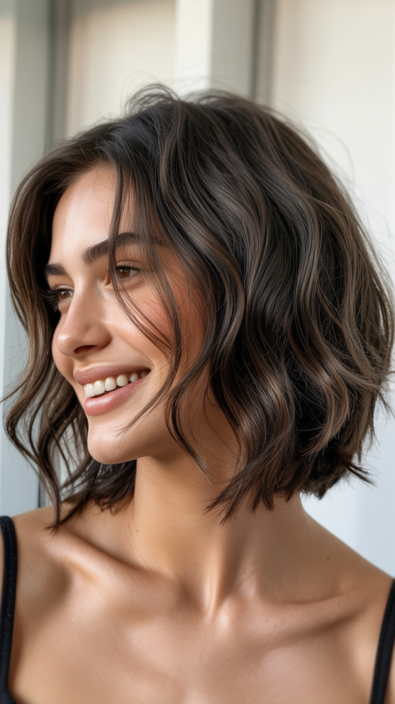 Choppy Bob with Razored Ends