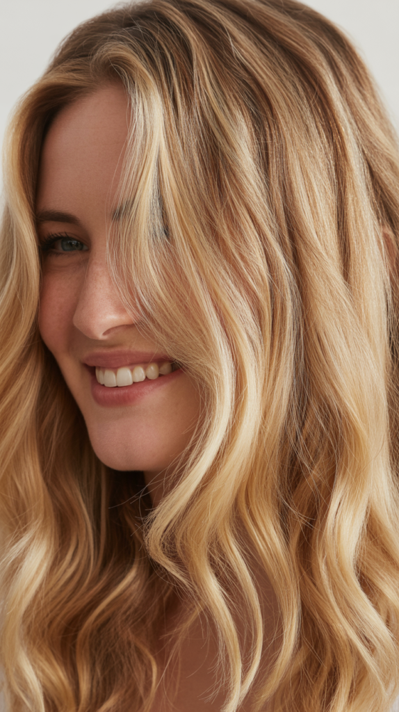 Beige Blonde Highlights