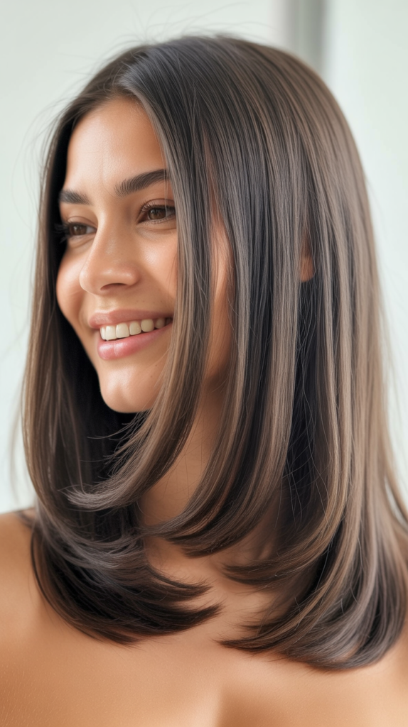 Straight Hair with Subtle Layers