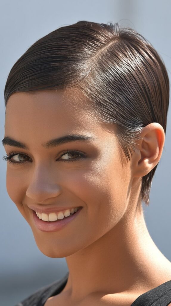 Slicked-Back Pixie